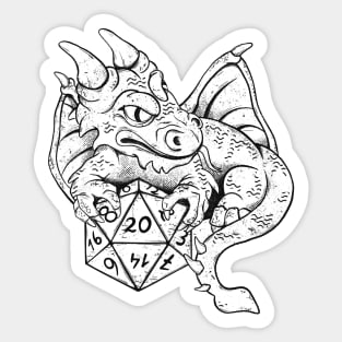 RPG Dragon Dice Gaming Role Player Sticker